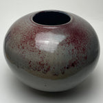 Copper red glazed vessel