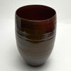 @aitkenceramics 
Tomato red glazed ceramic vase, reduction fired stoneware clay. 

H265 W180